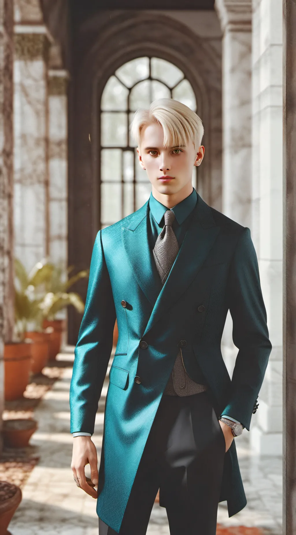 ai character: Draco Malfoy 🐍 background