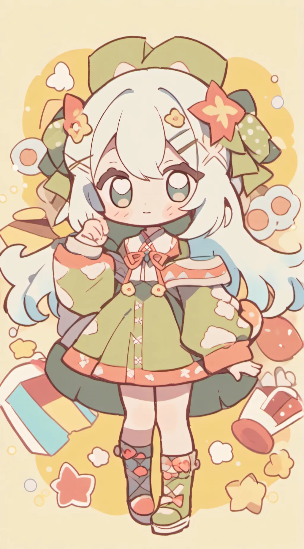 ai character: Appleradio  background