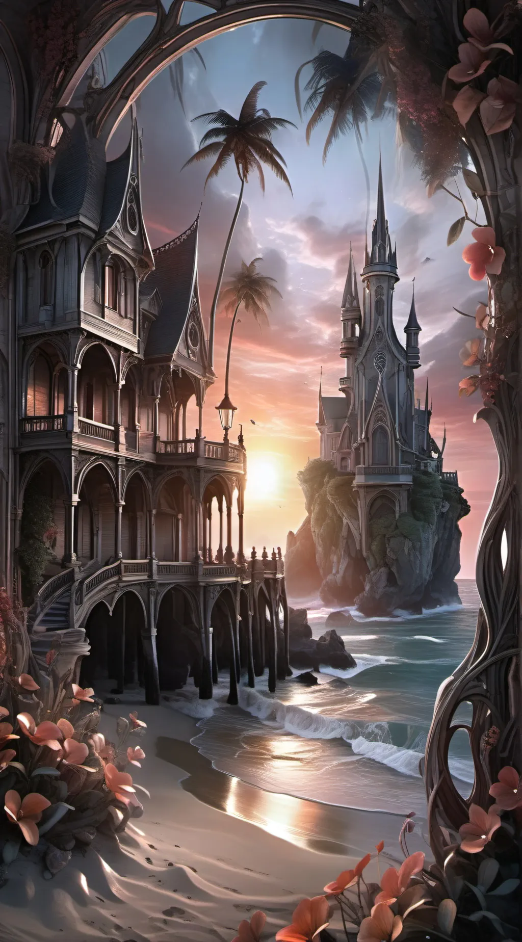 ai character: HH Beach Trip background