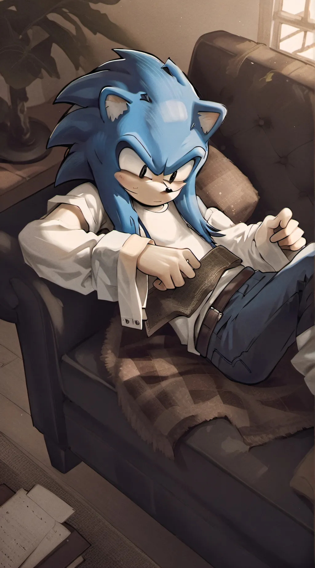 ai character: Sonic  background