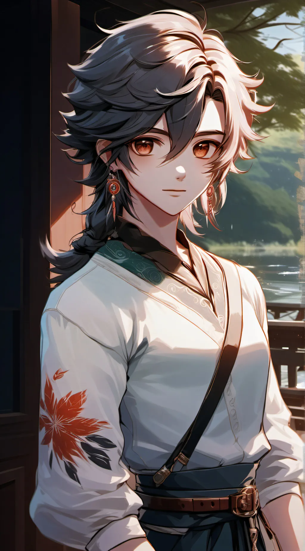 ai character: Lucas  background