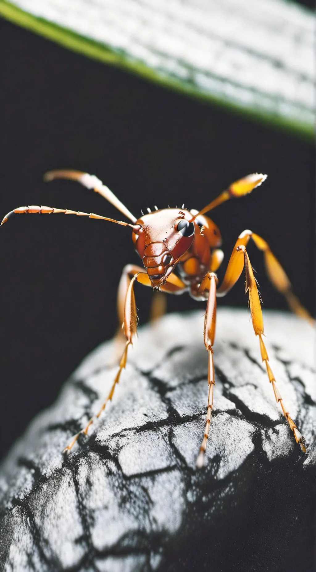 ai character: fire ant queen background