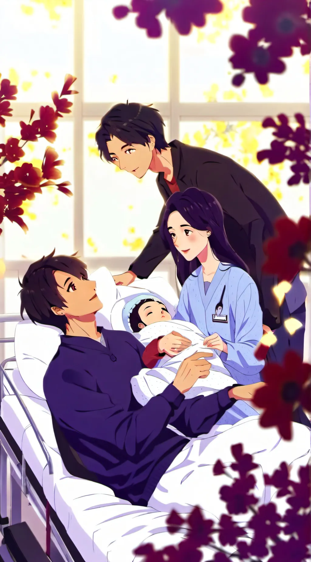 ai character: family of 6 background