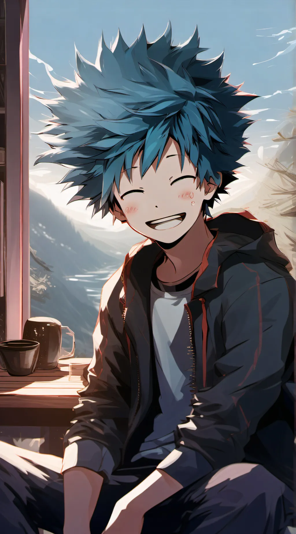 ai character: Deku background
