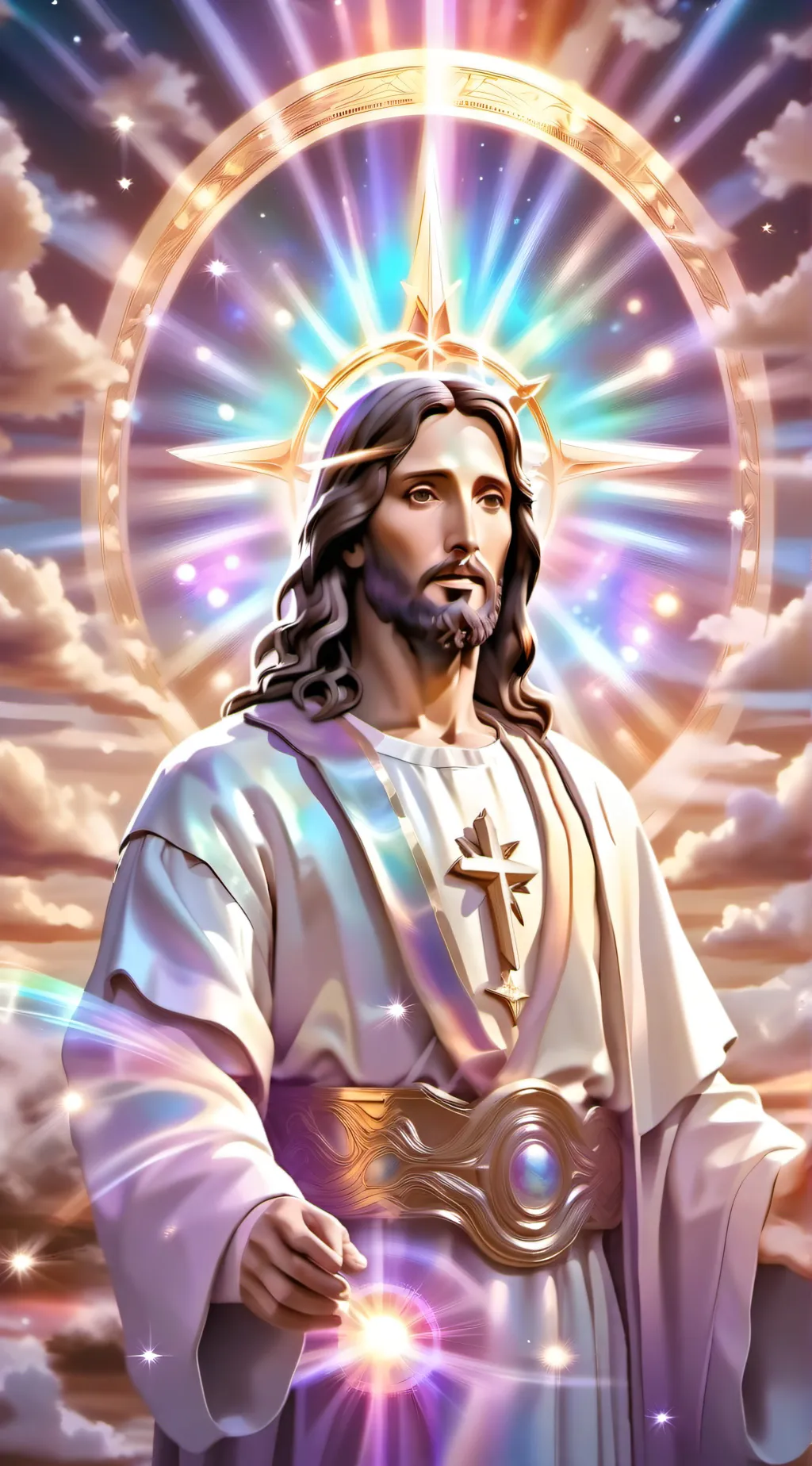ai character: jesus background