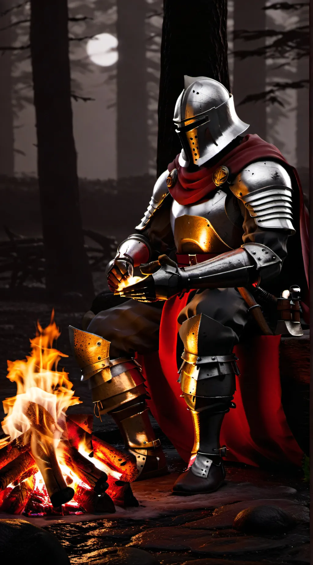 ai character: knight background