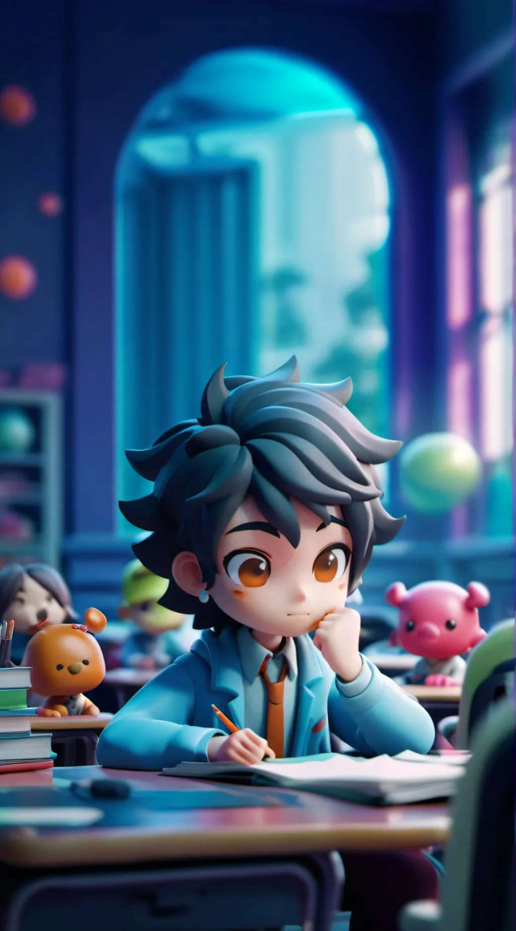 ai character: Class (He's Alex) background