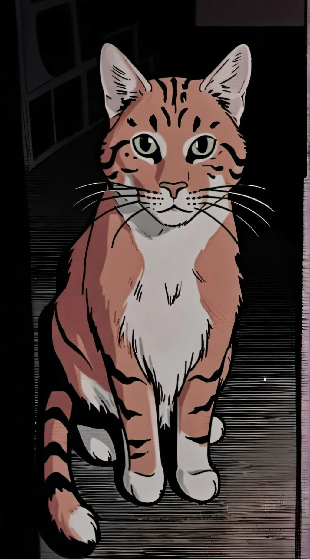 ai character: Fire star background