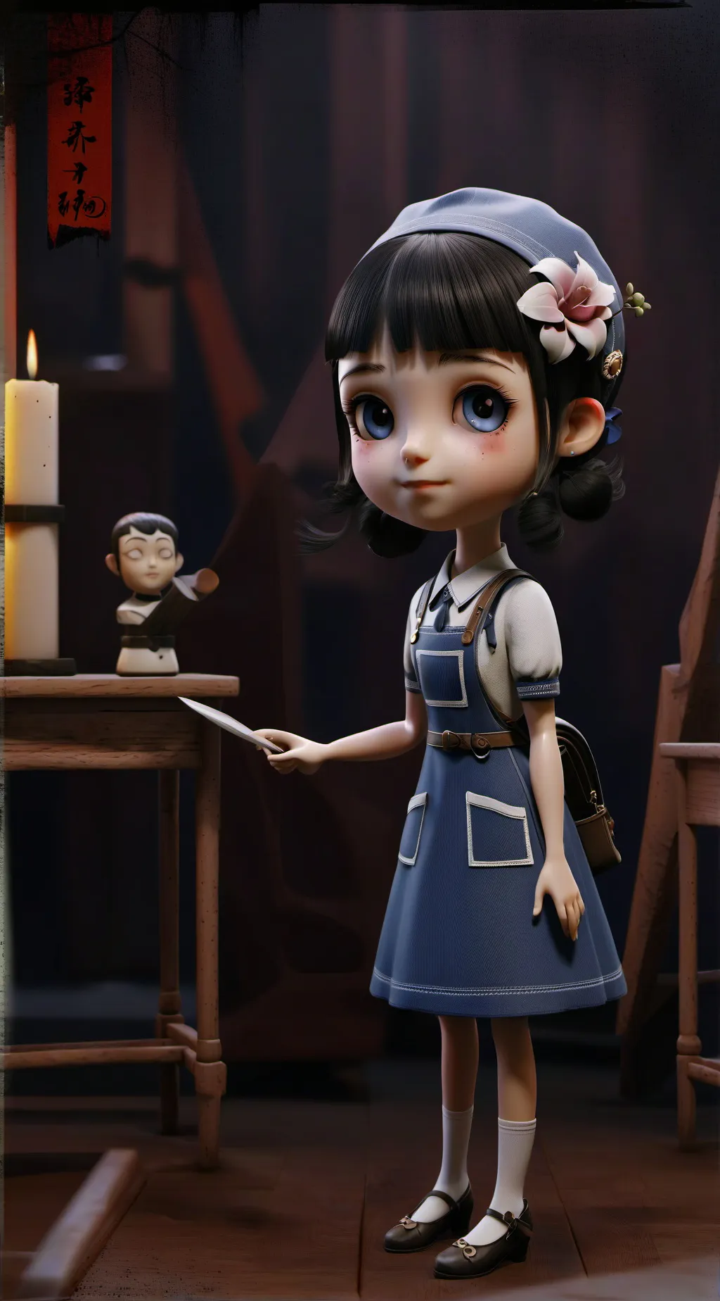 ai character: Sadness  background