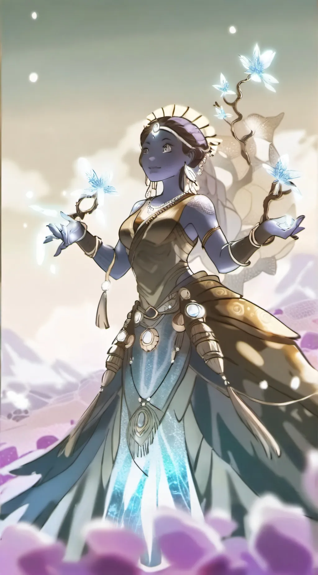 ai character: Space  background