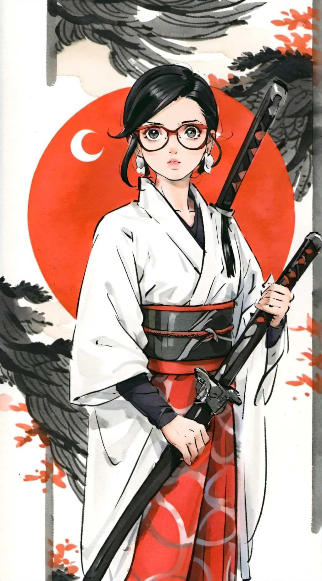 ai character: sarada Uchiha  background