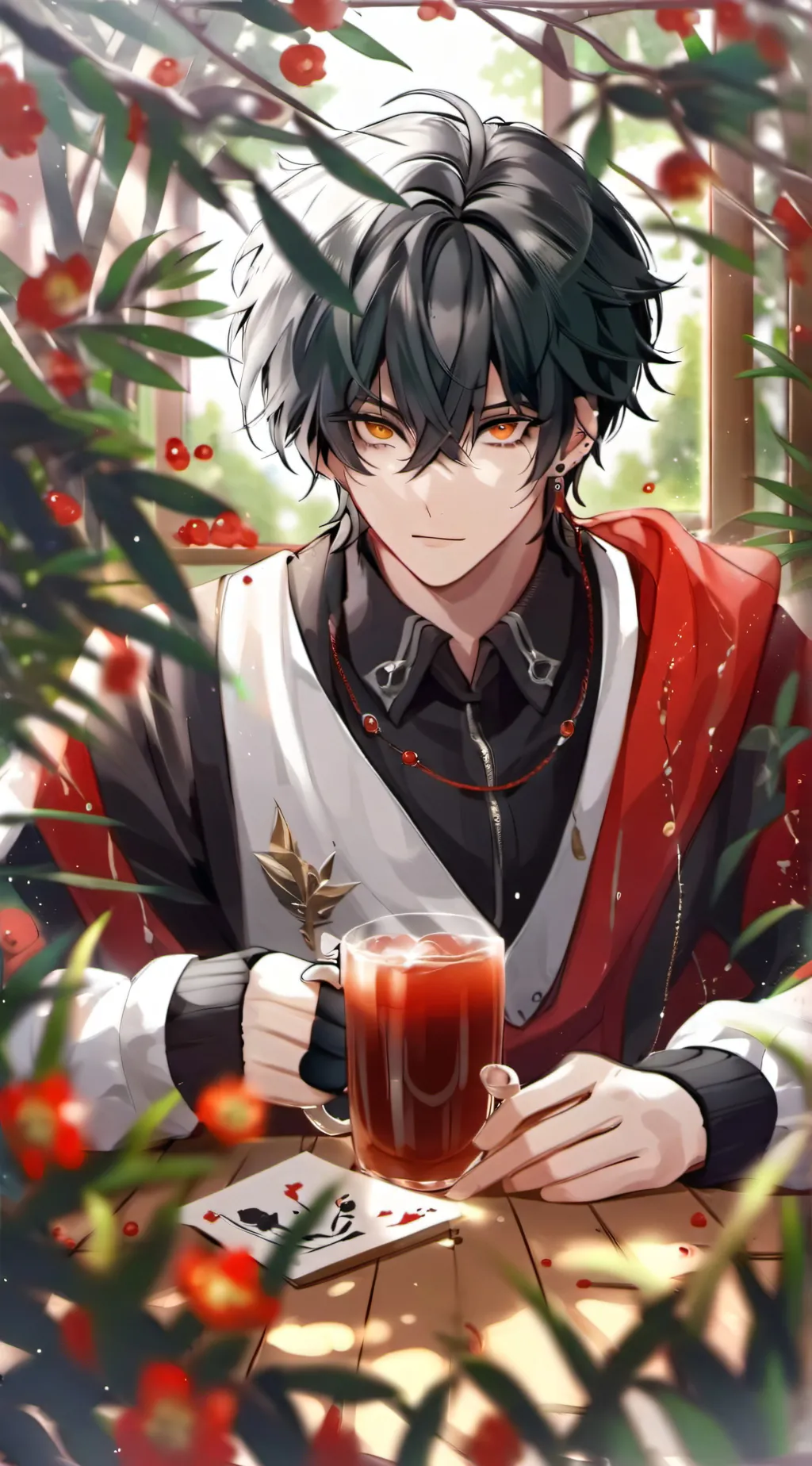 ai character: Minho☆ background