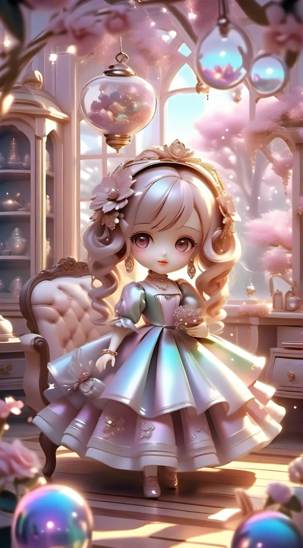 ai character: THE DOLLHOUSE  background