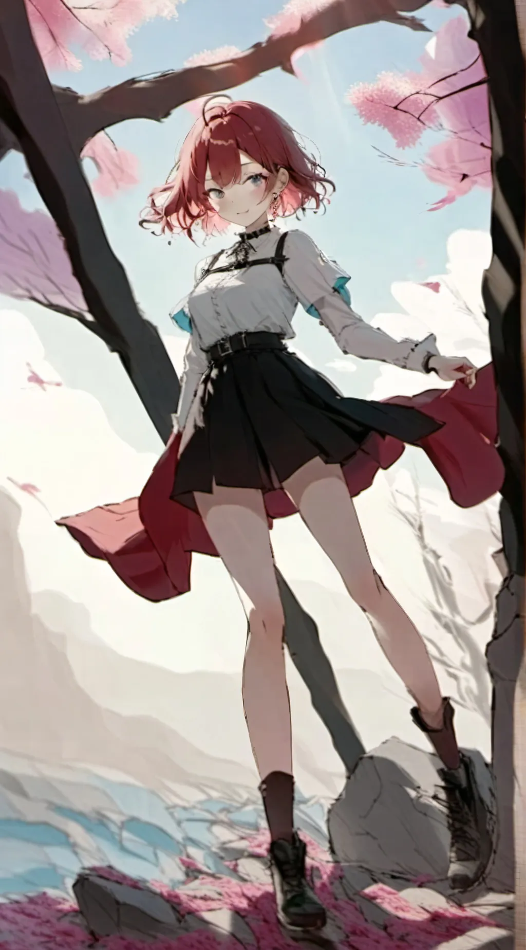 ai character: MeganHotsuki  background