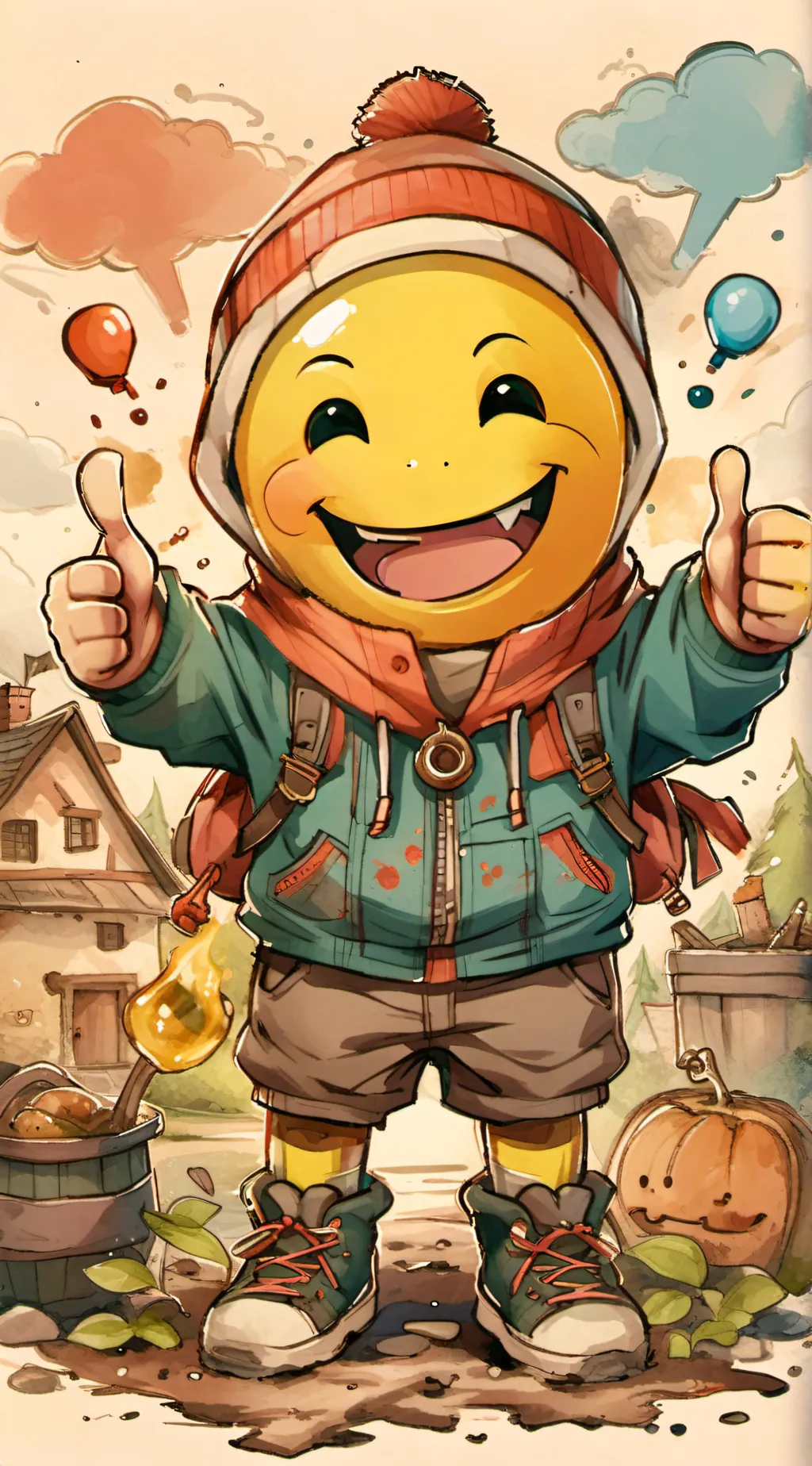 ai character: FOLLOW ME OR DIE background