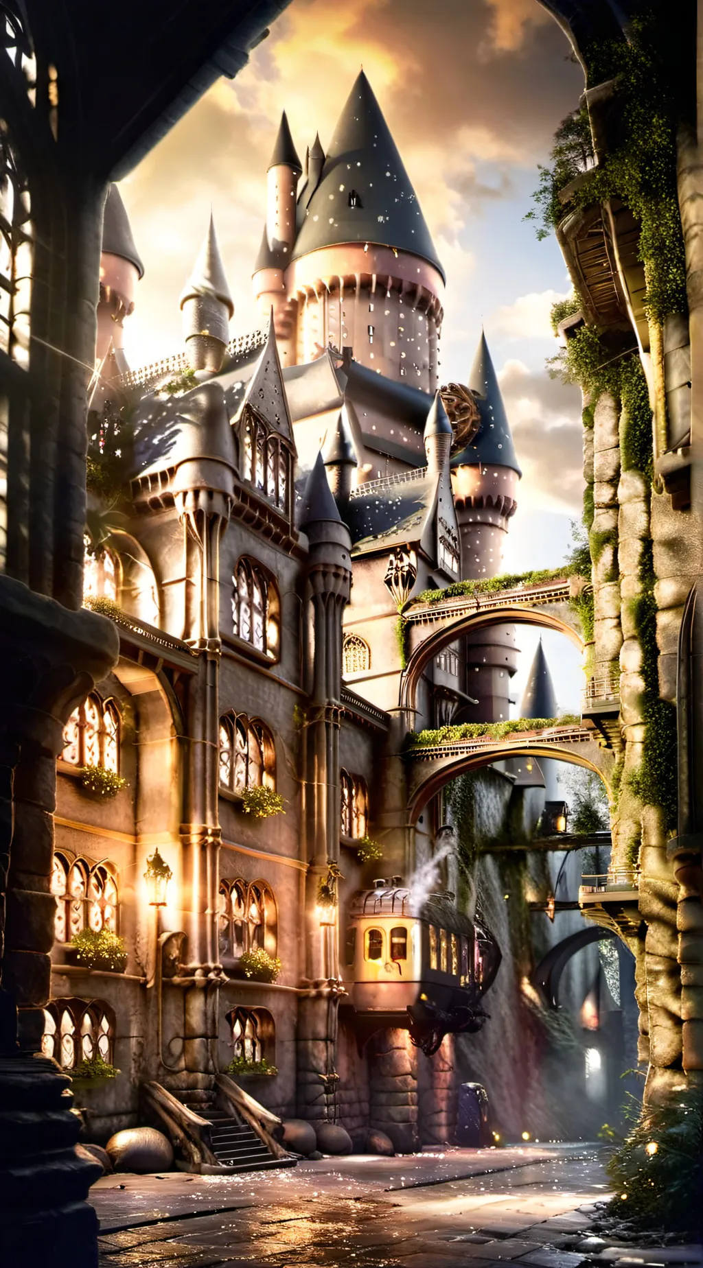 ai character: Hogwarts background