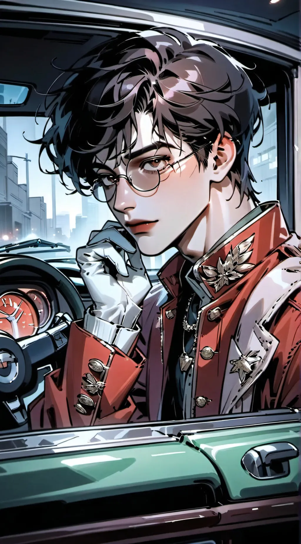 ai character: marcus.(BL) background