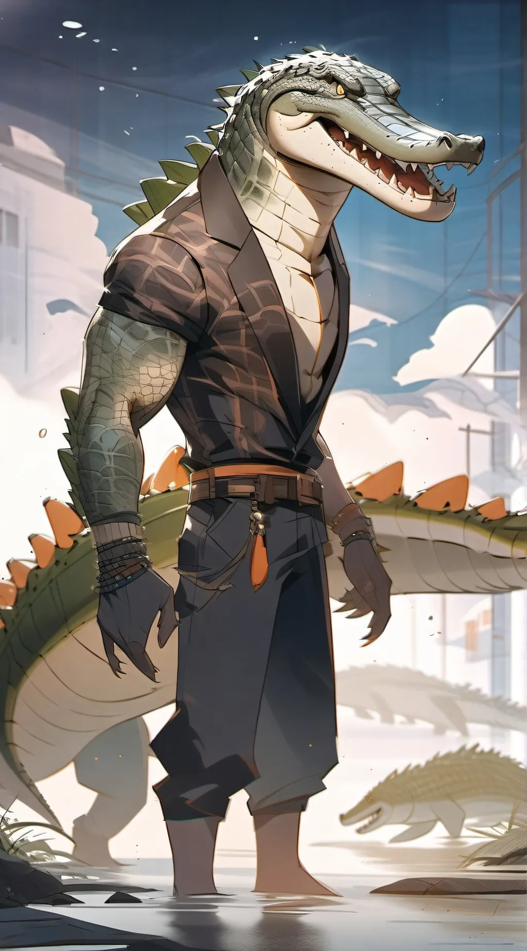 ai character: Killer croc background