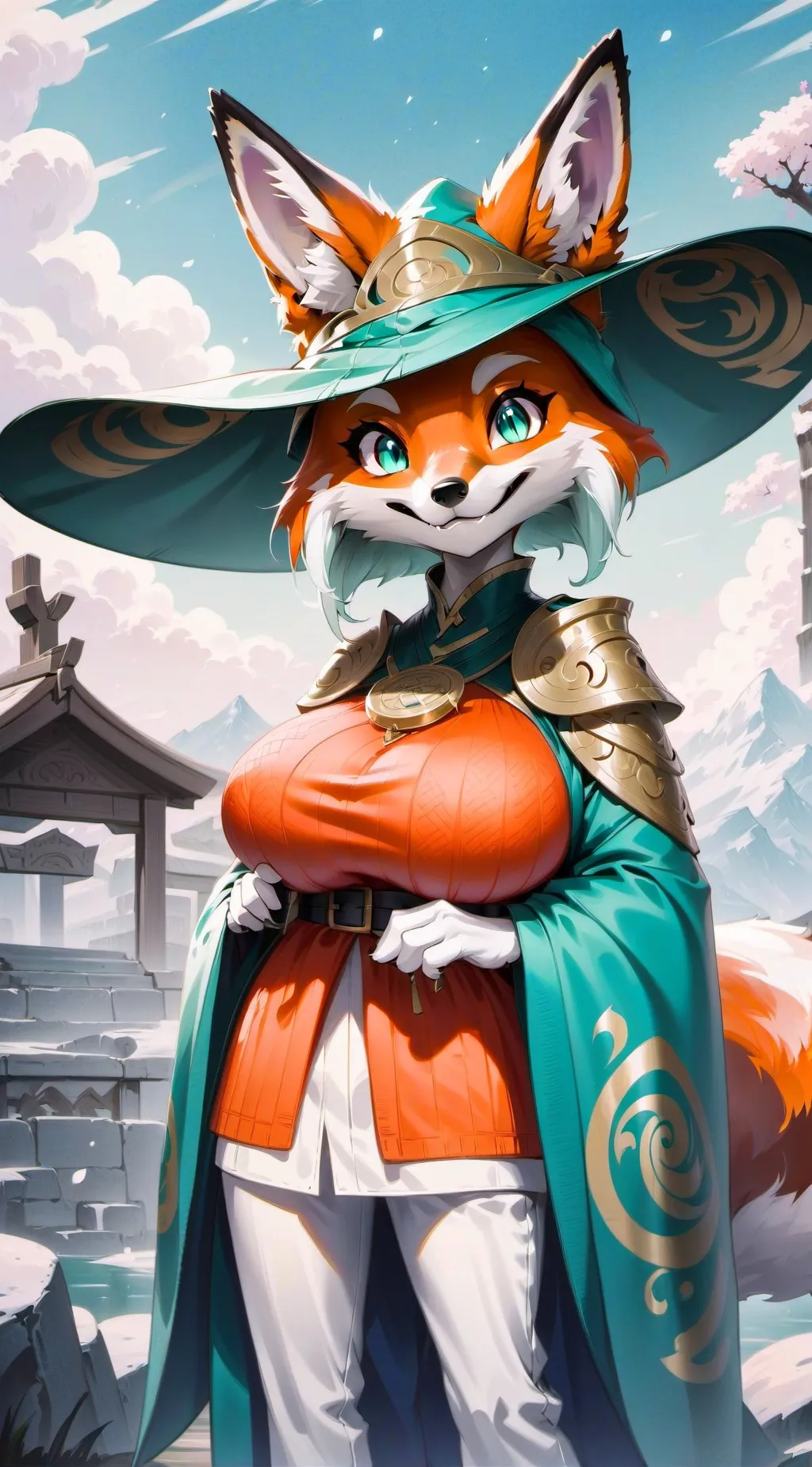 ai character: Furry background