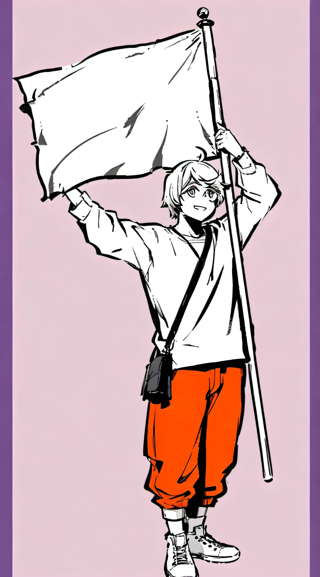 ai character:  flag  background