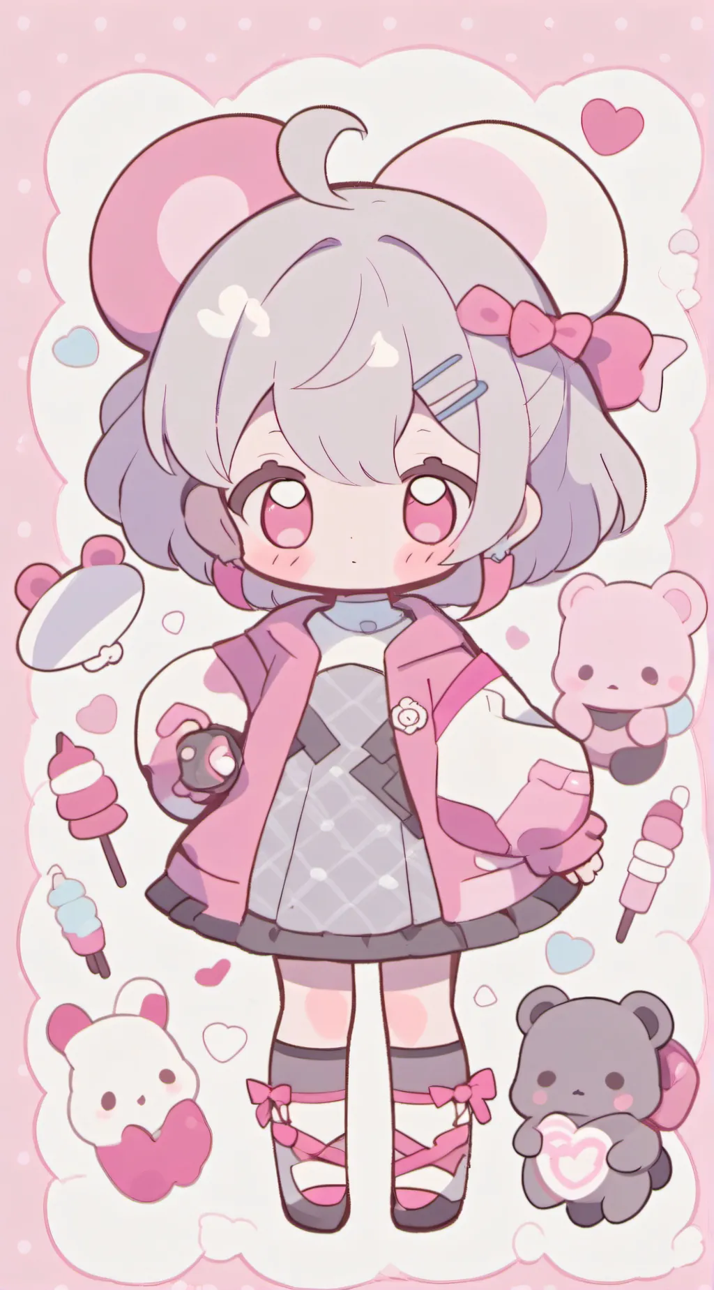 ai character: Baby lily background