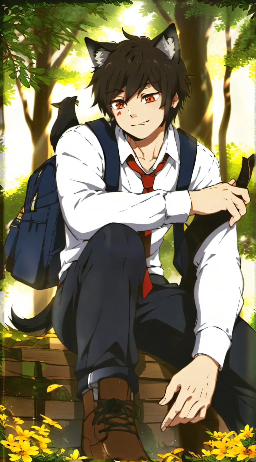 ai character: aaron background