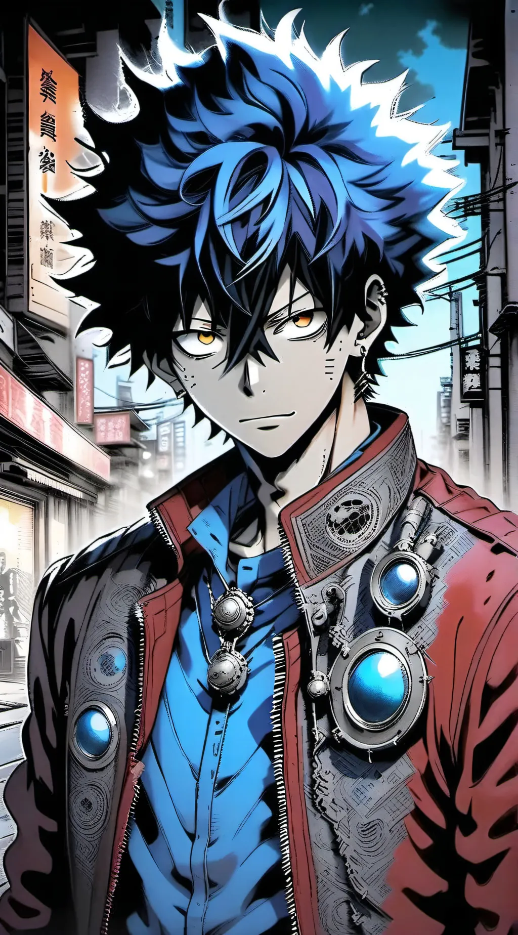 ai character: Dabi background