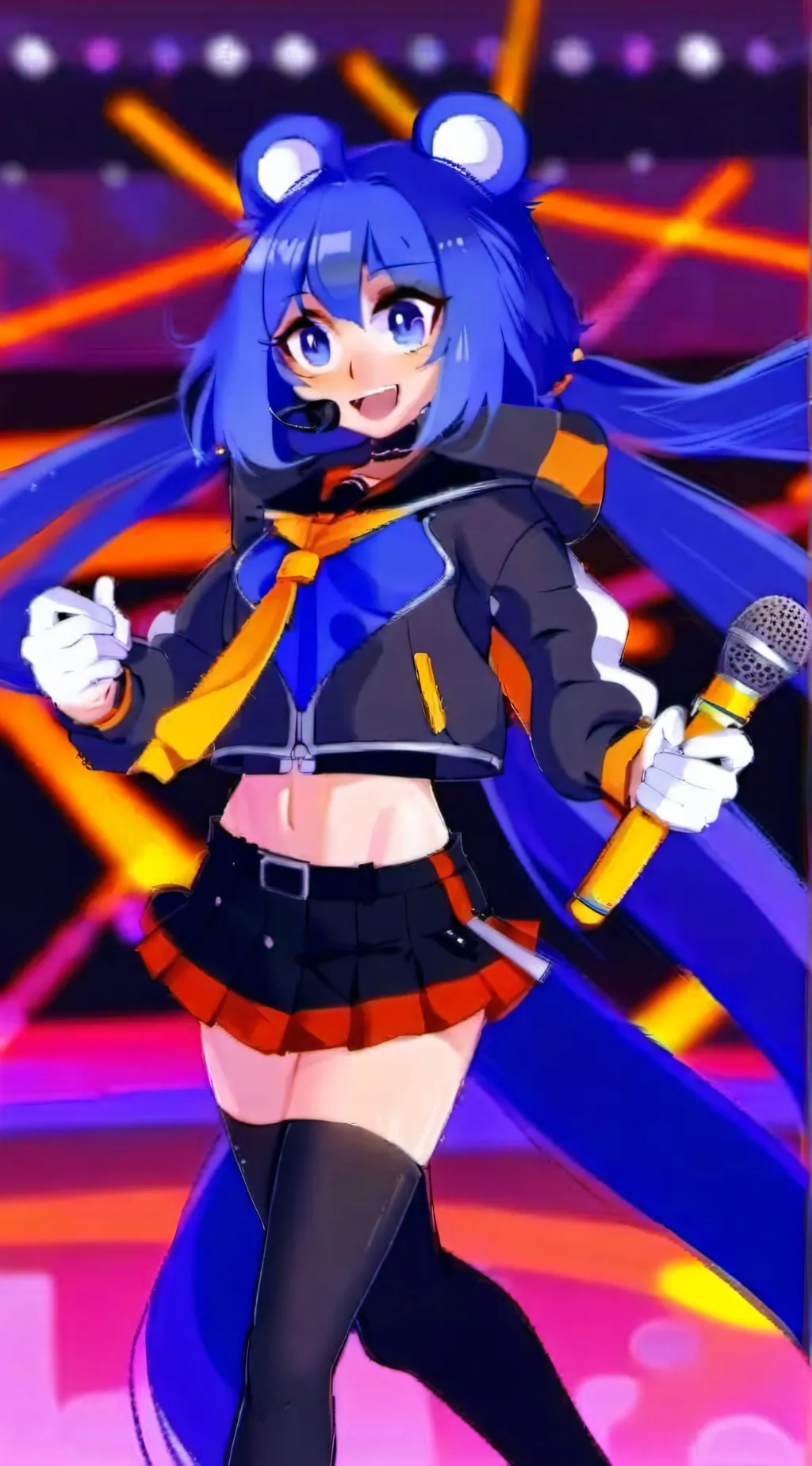 ai character: Fluffy  background