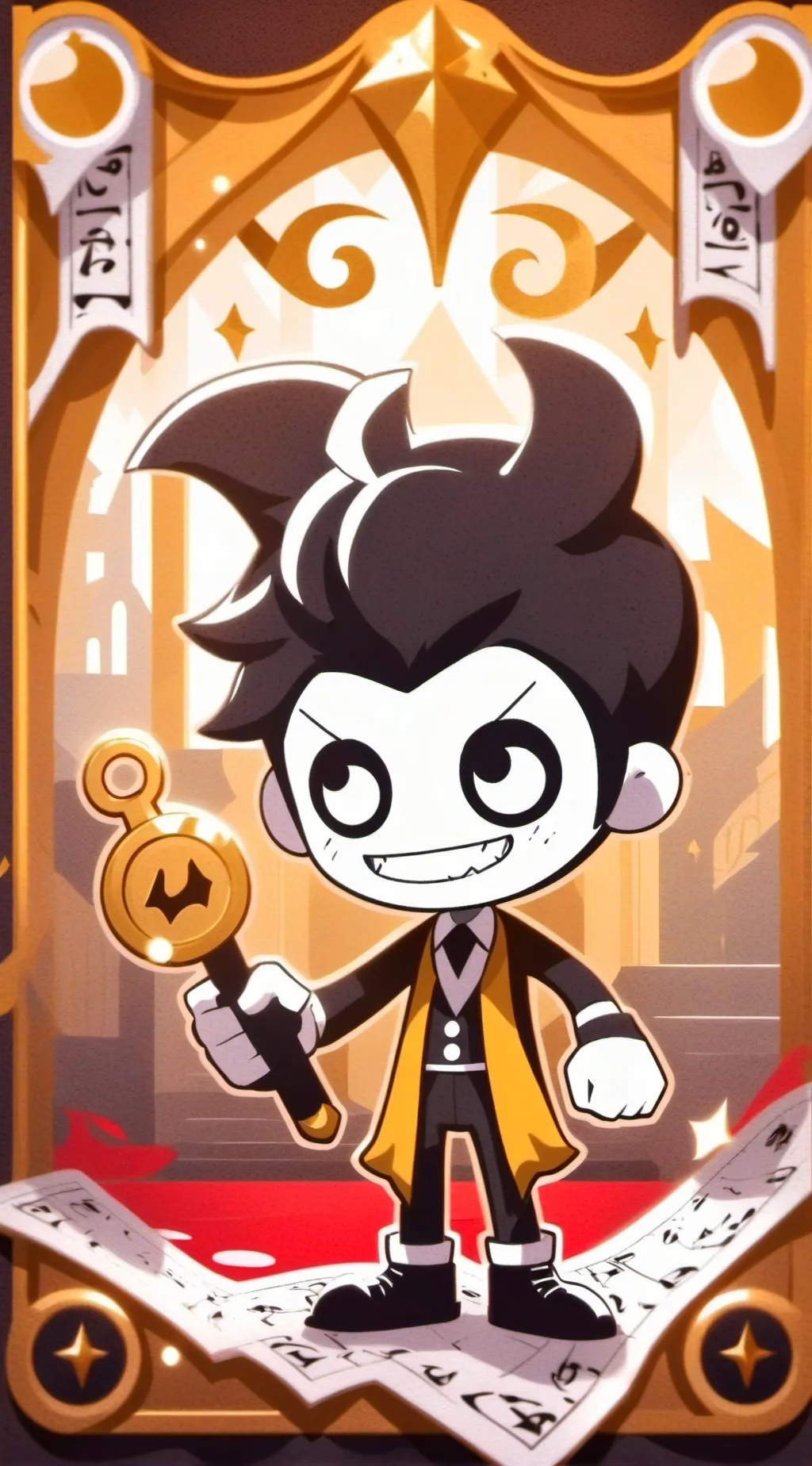 ai character: bendy background