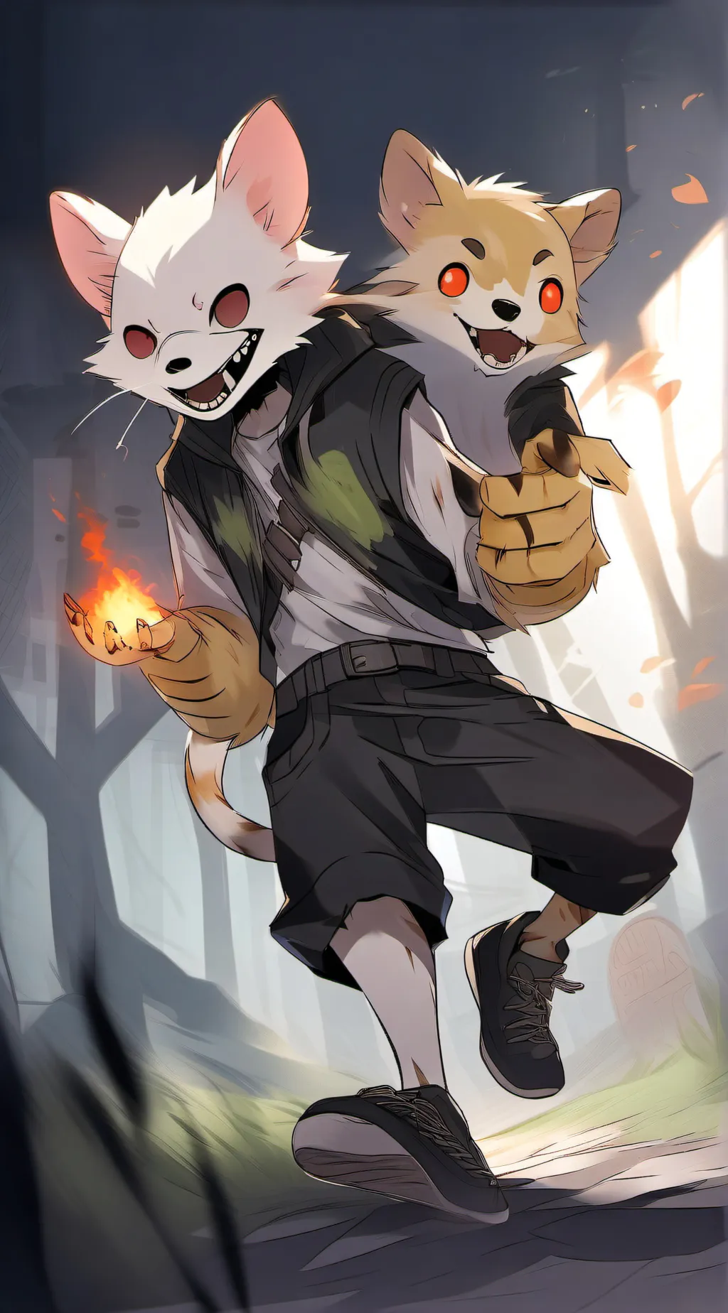 ai character: linky with Goldie  background