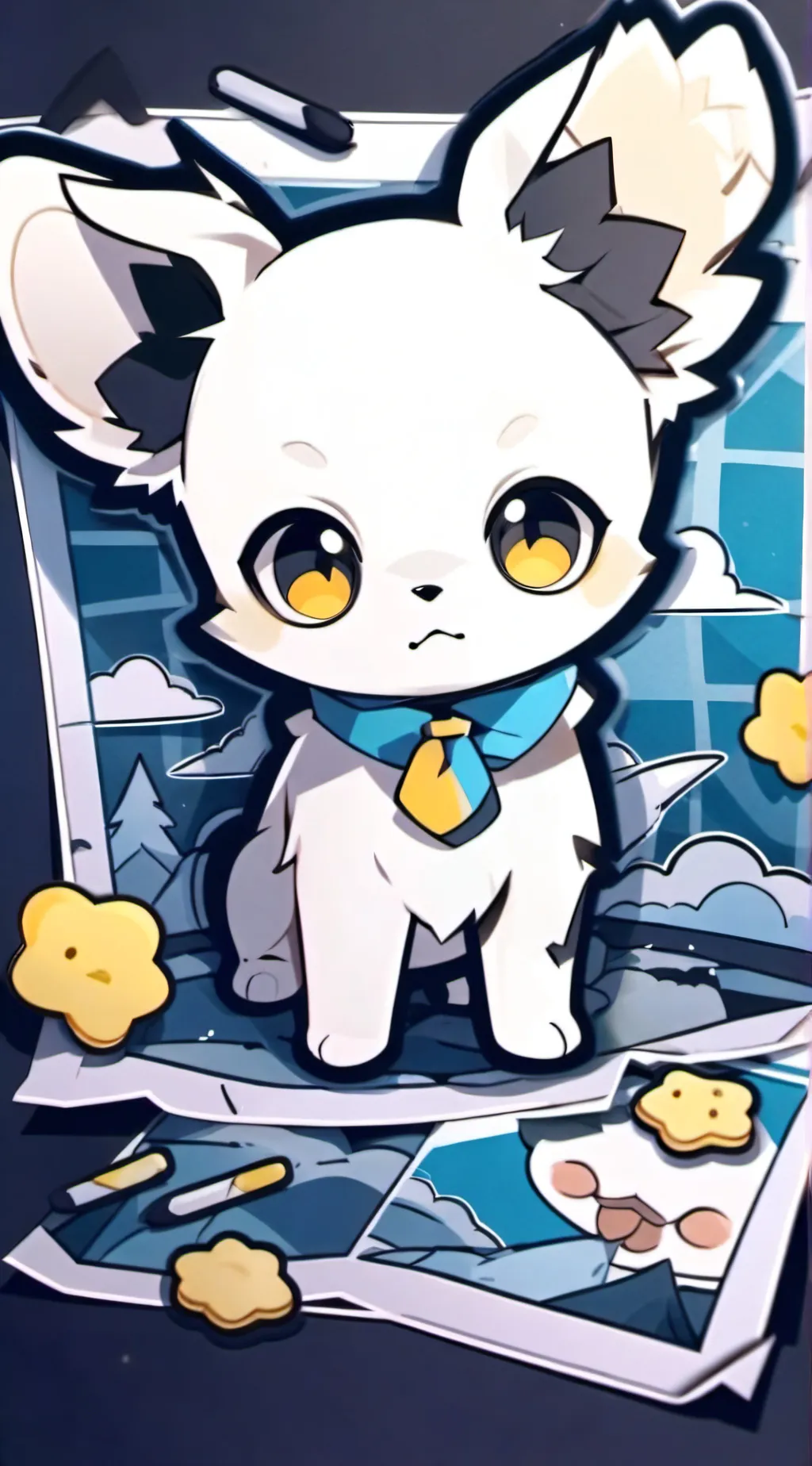 ai character: Chicken Nugget background