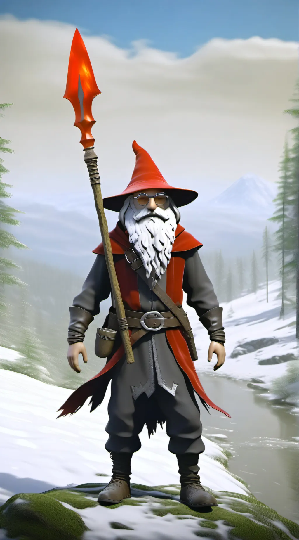 ai character: skibidi wizard  background