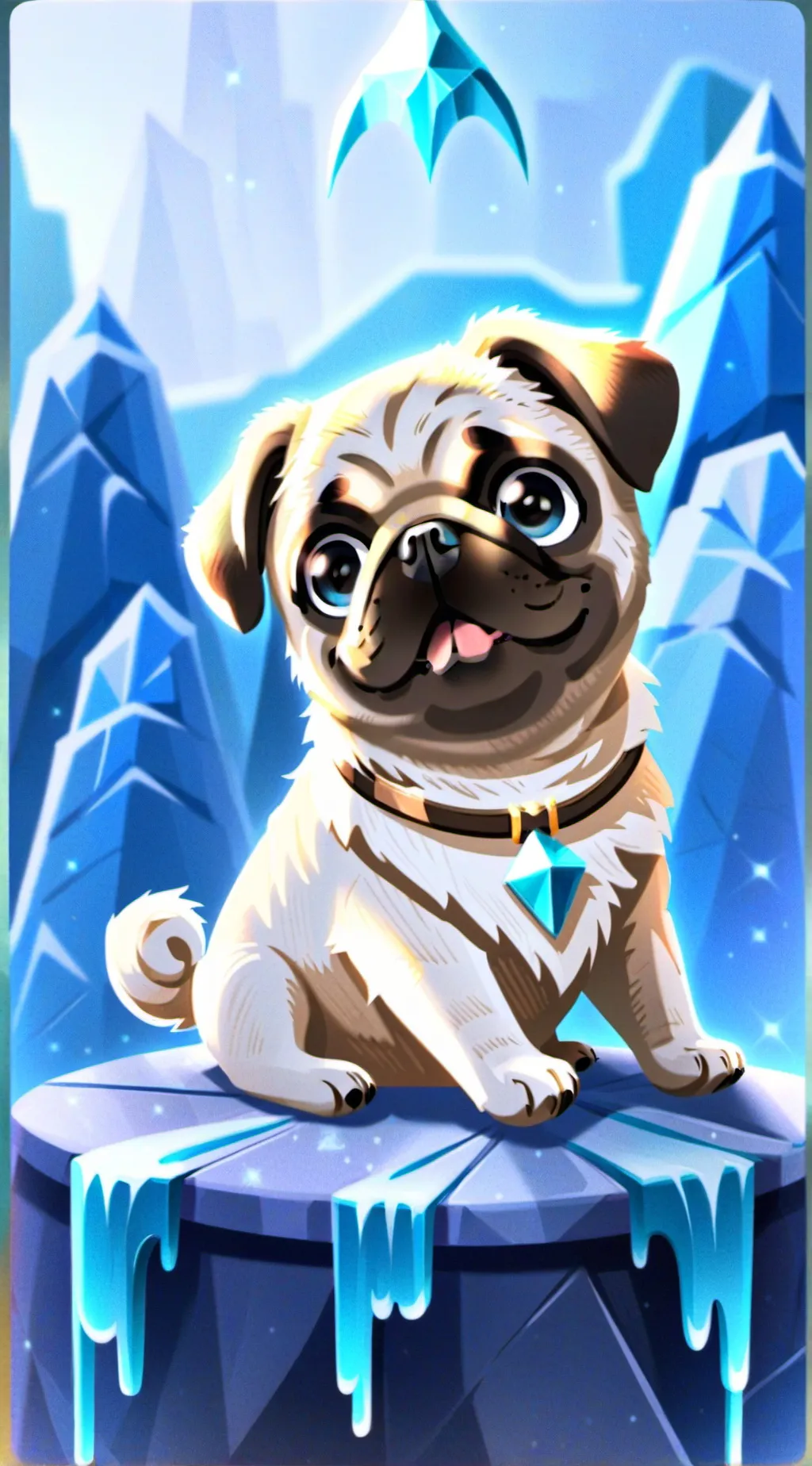 ai character: pug background