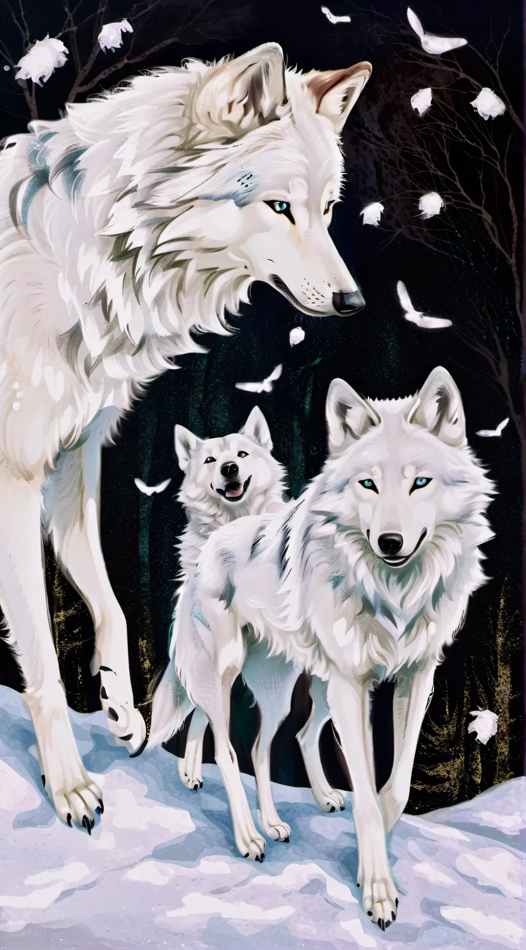 ai character: wolf background