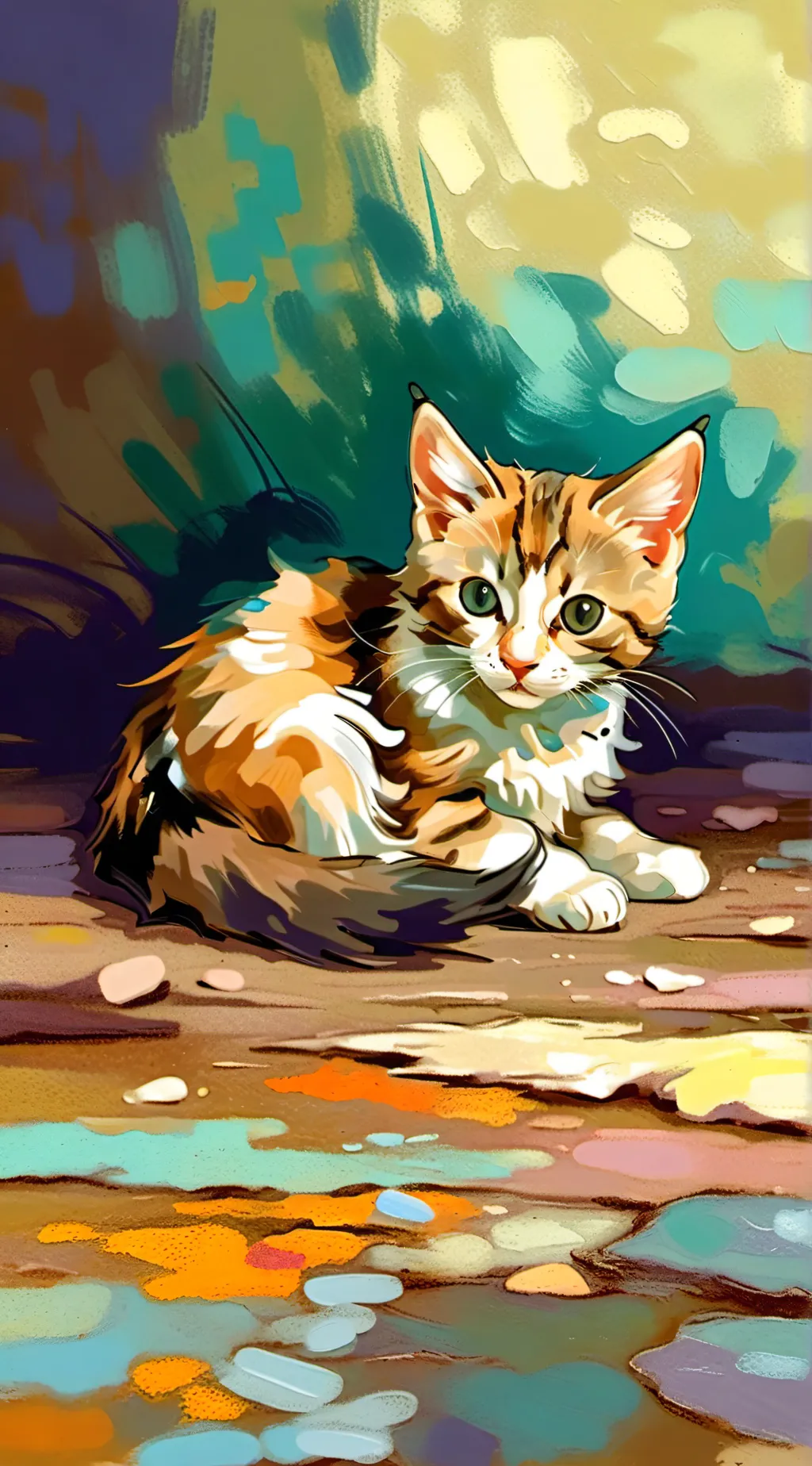 ai character: dead kitten? background