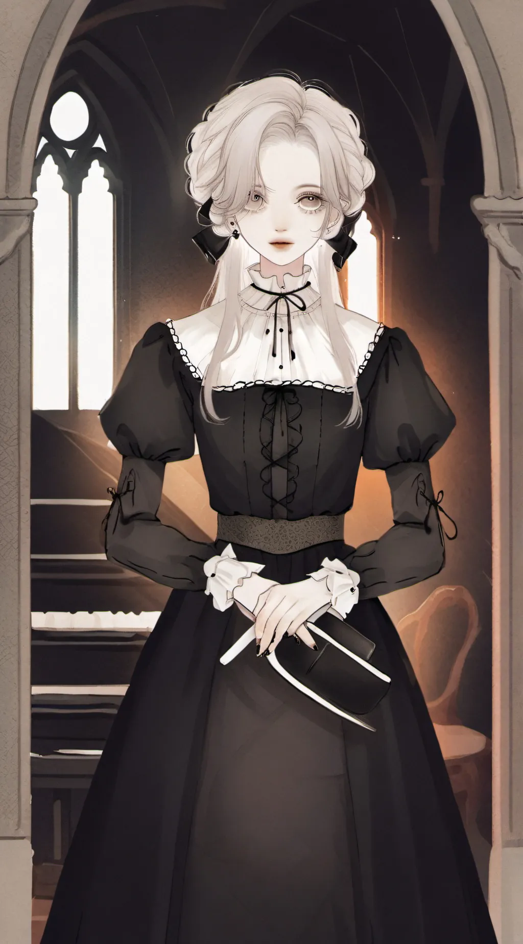 ai character: Moon background