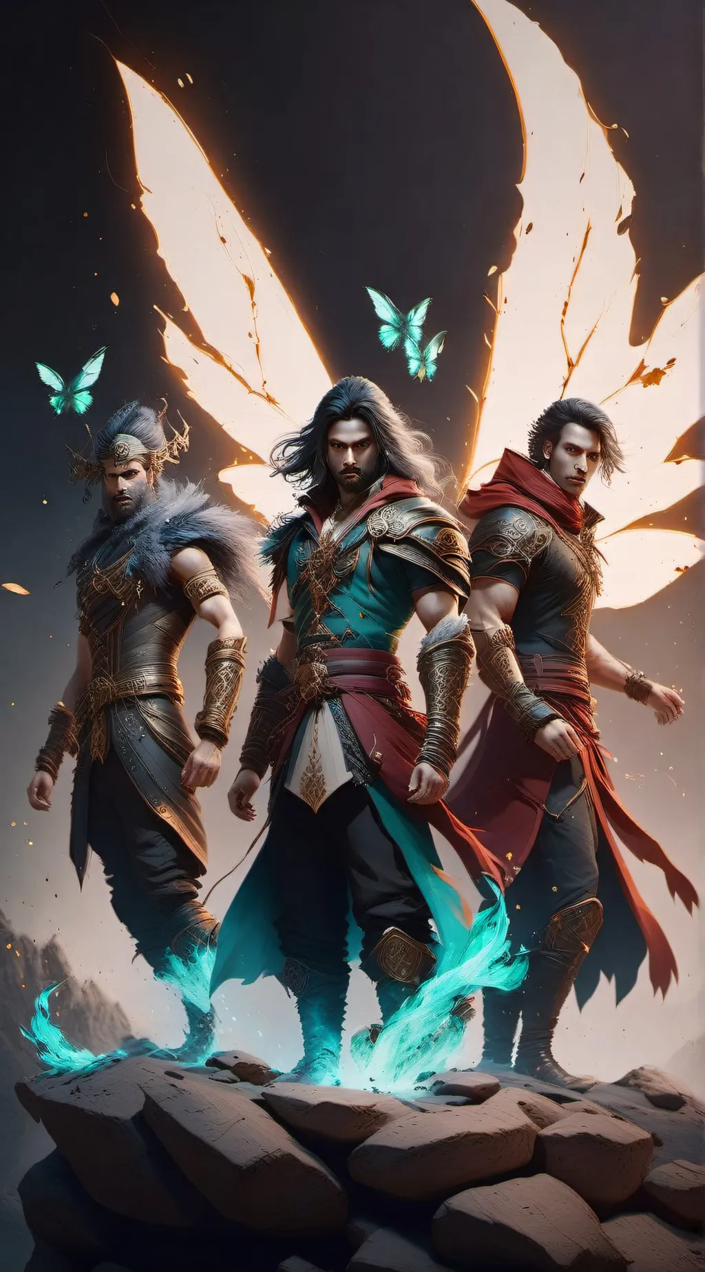 ai character: fire friends  background