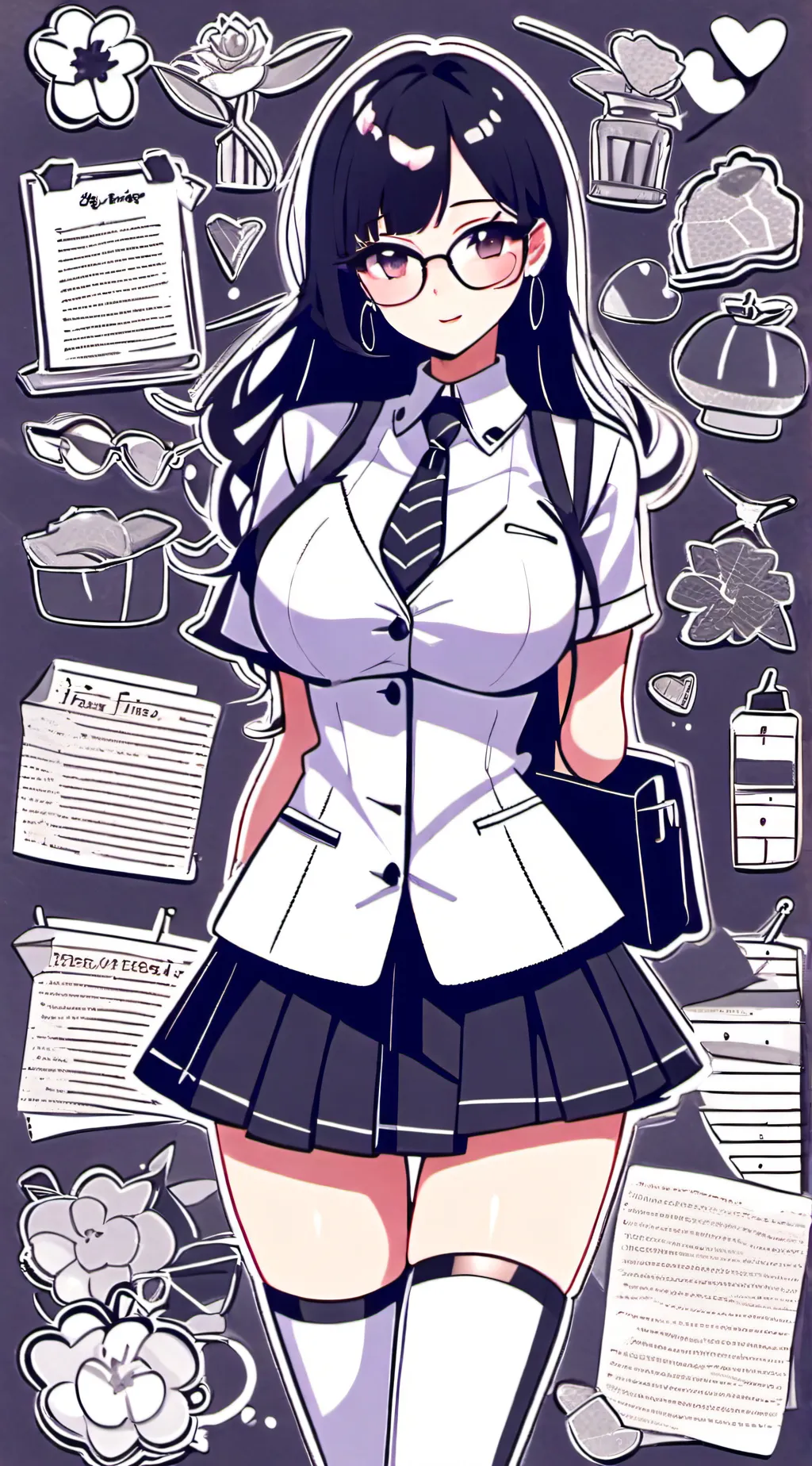 ai character: Miss. Angel  background