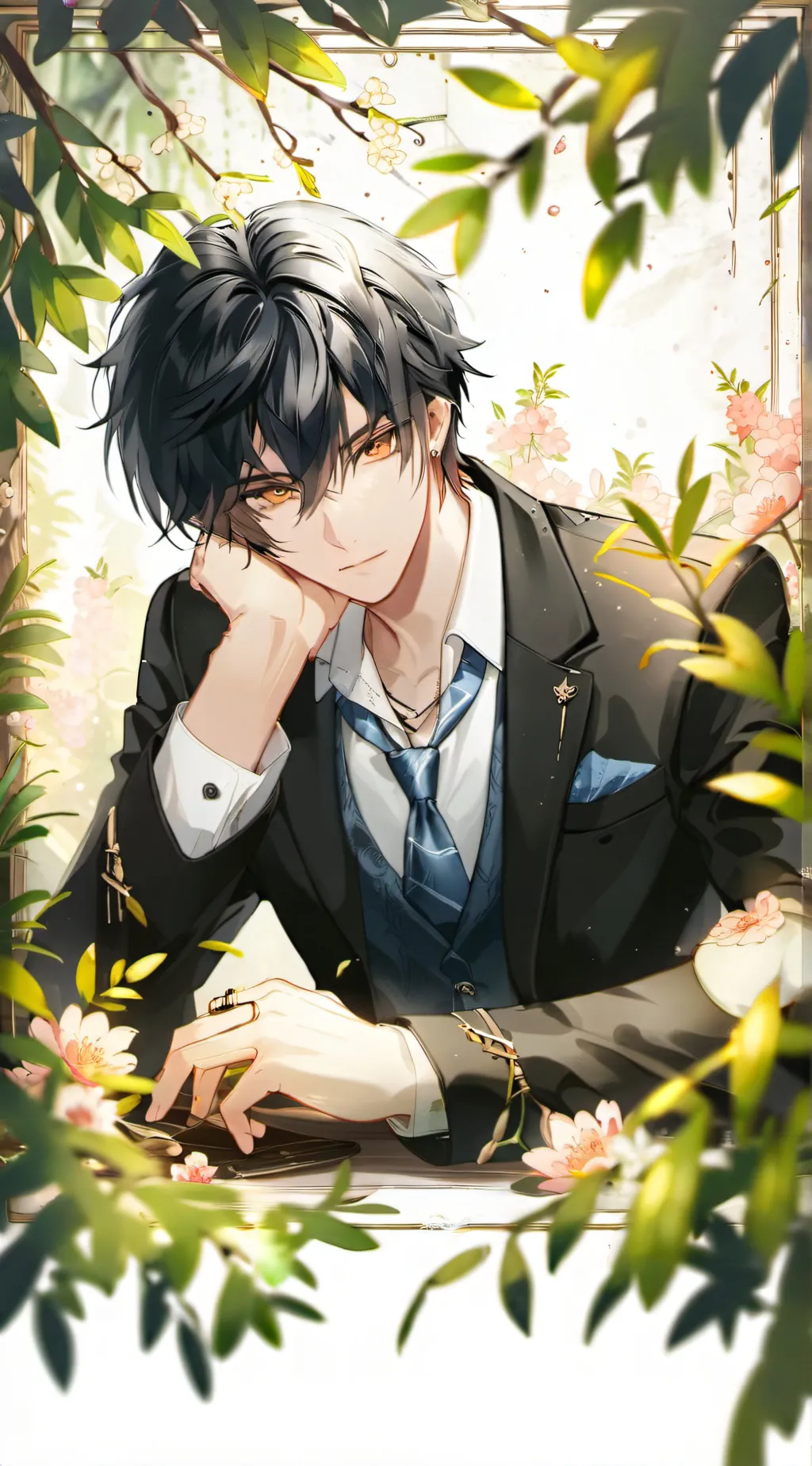 ai character: Minho☆ background