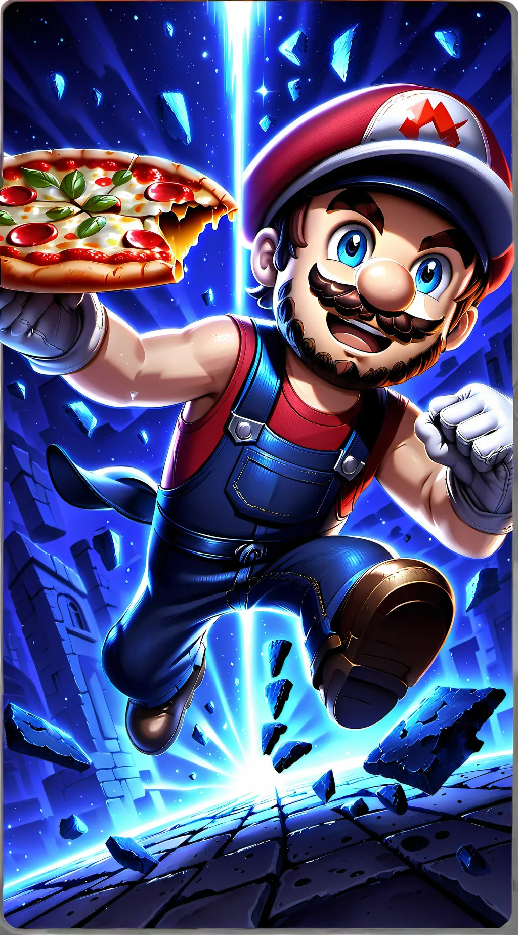 ai character: Pizza Man Mario background