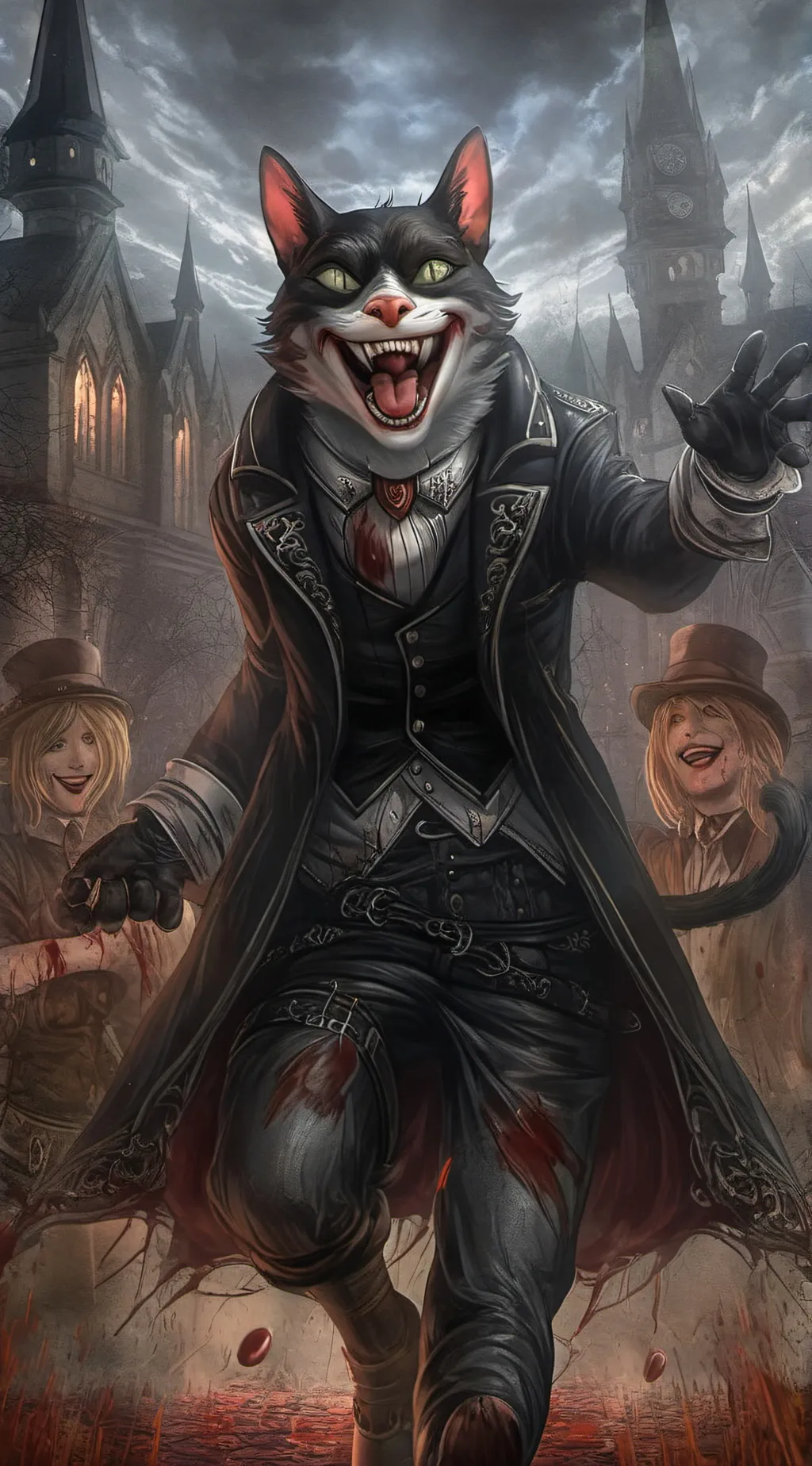 ai character: cartoon cat background