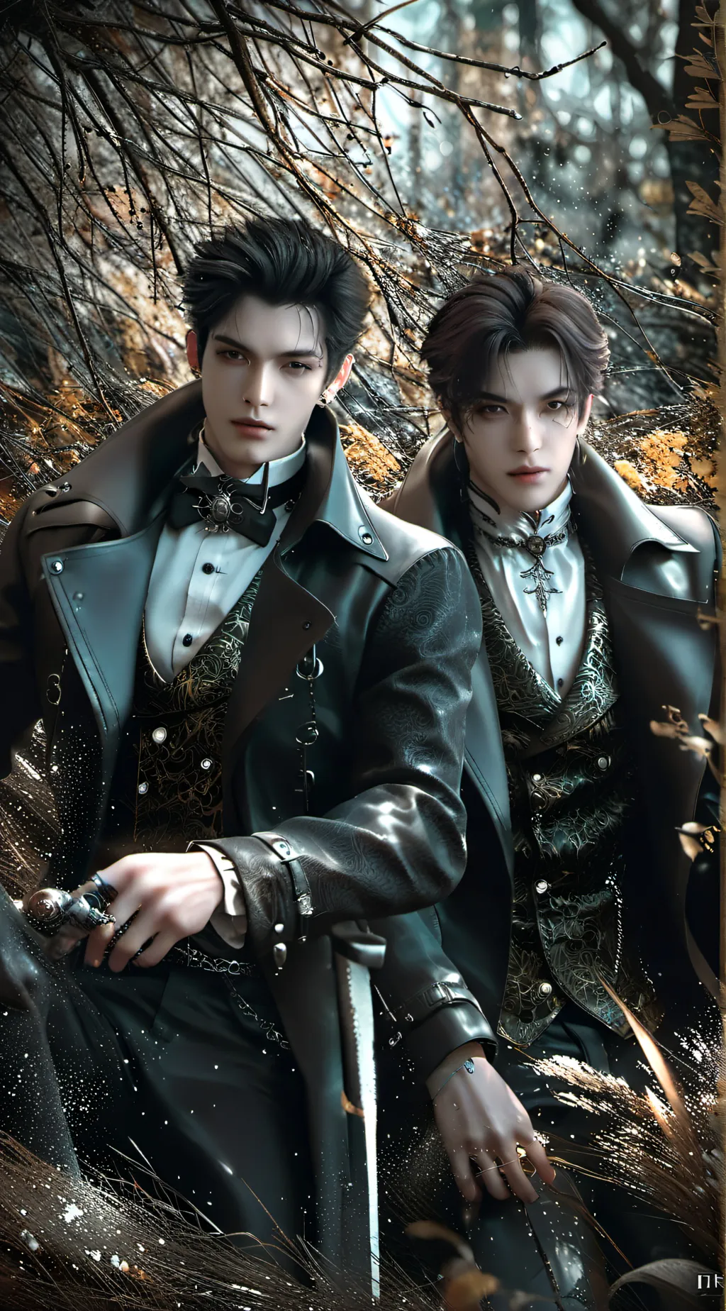 ai character: Xavier and Xander background