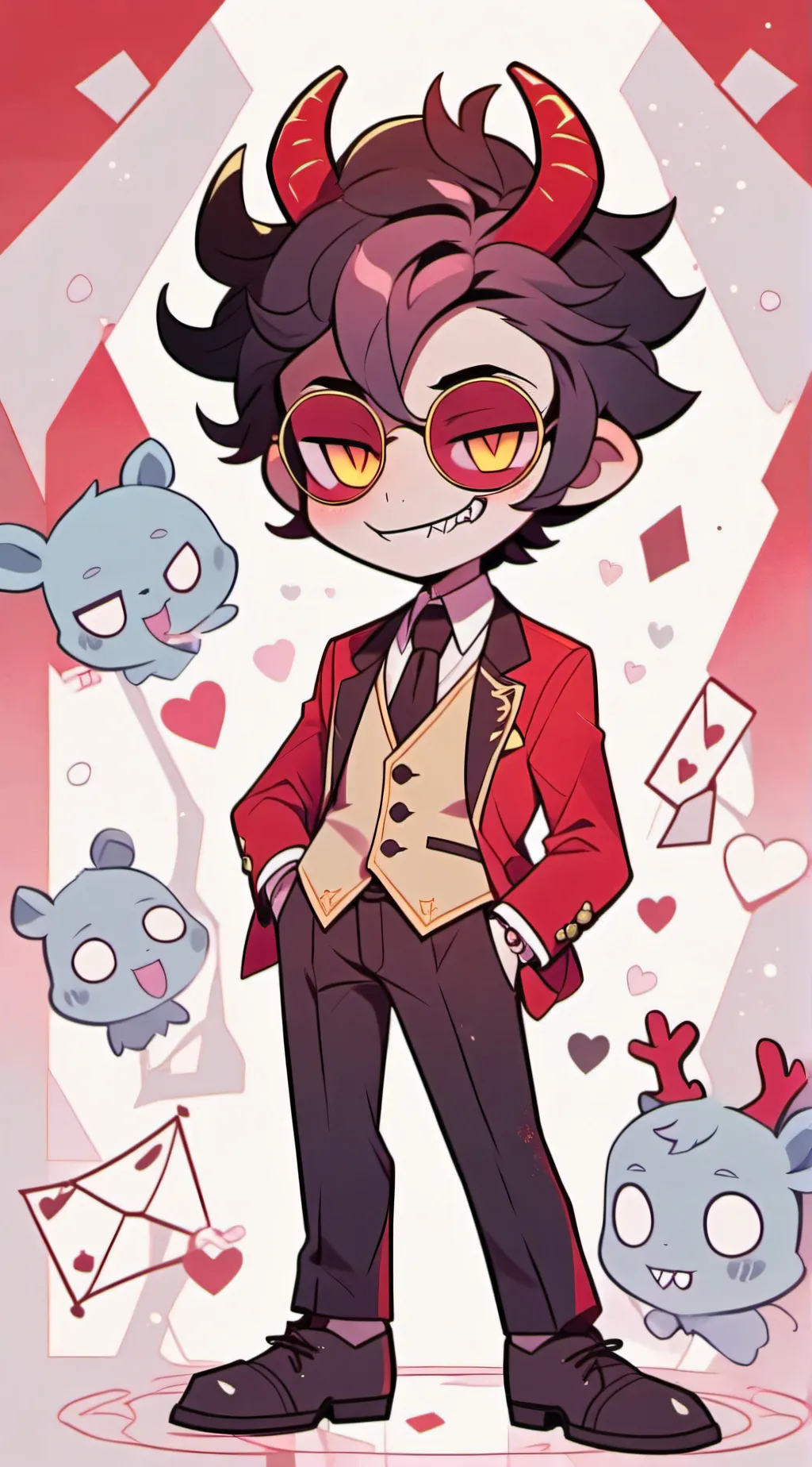 ai character: Alastor x yn background