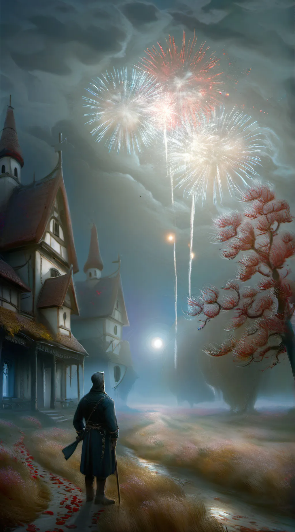 ai character: tr new year  background