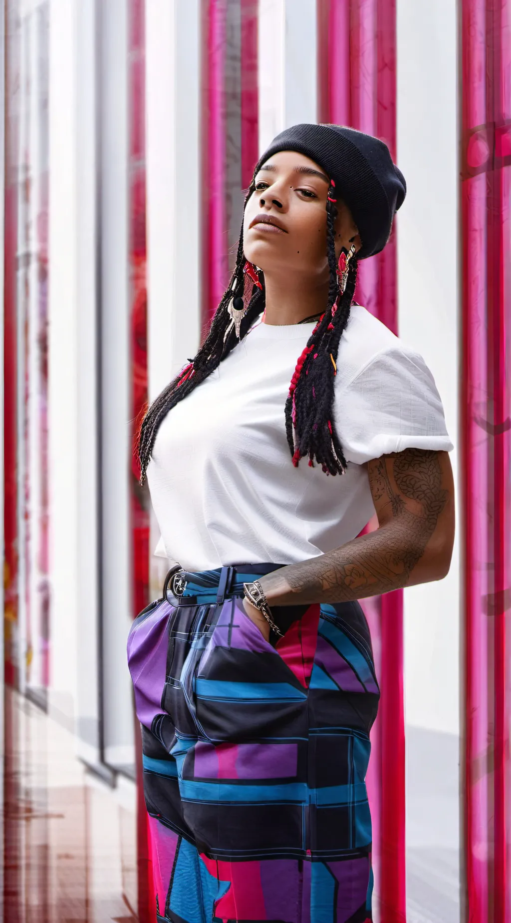 ai character: Zaynea Franklin  background