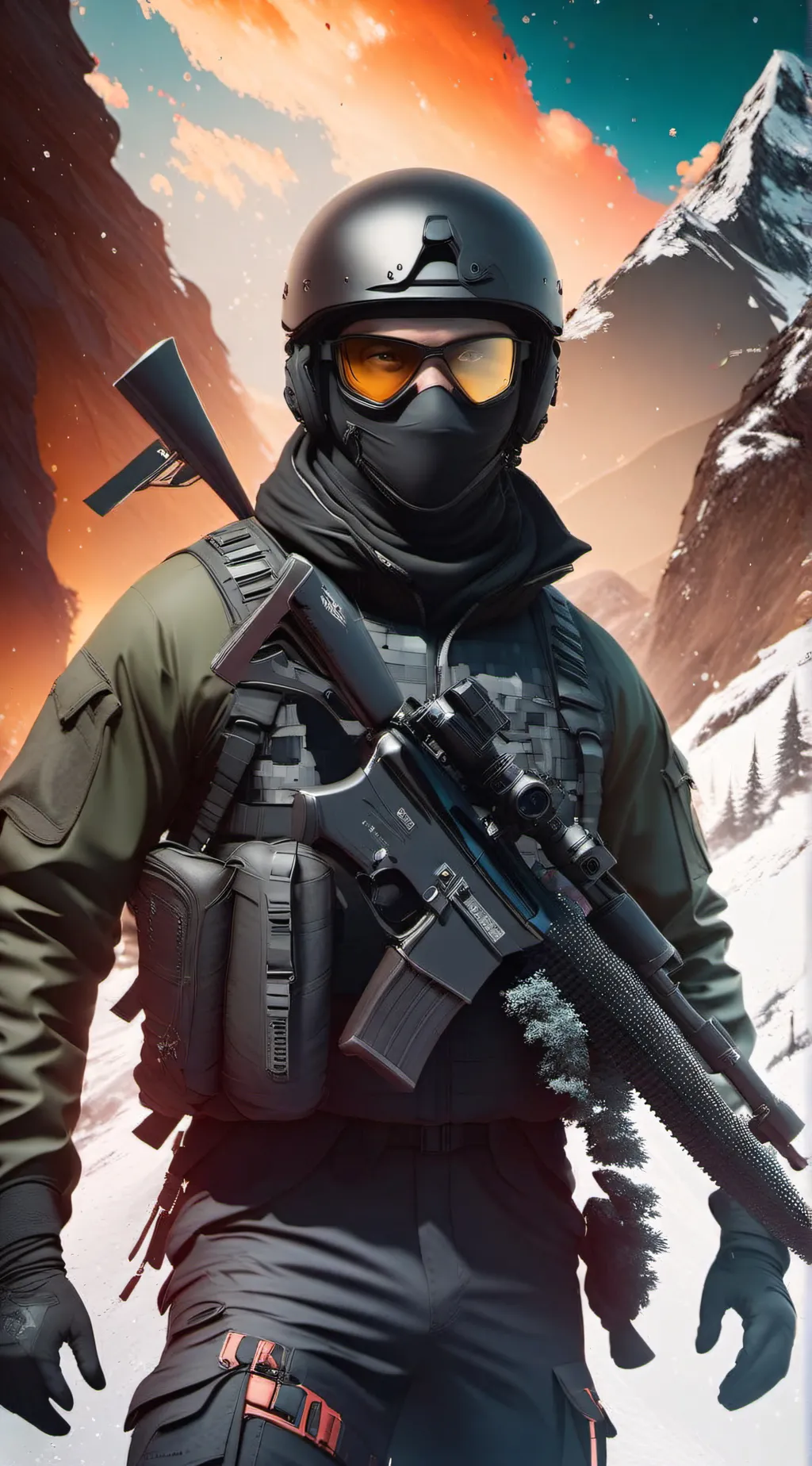 ai character: Fisheye  background