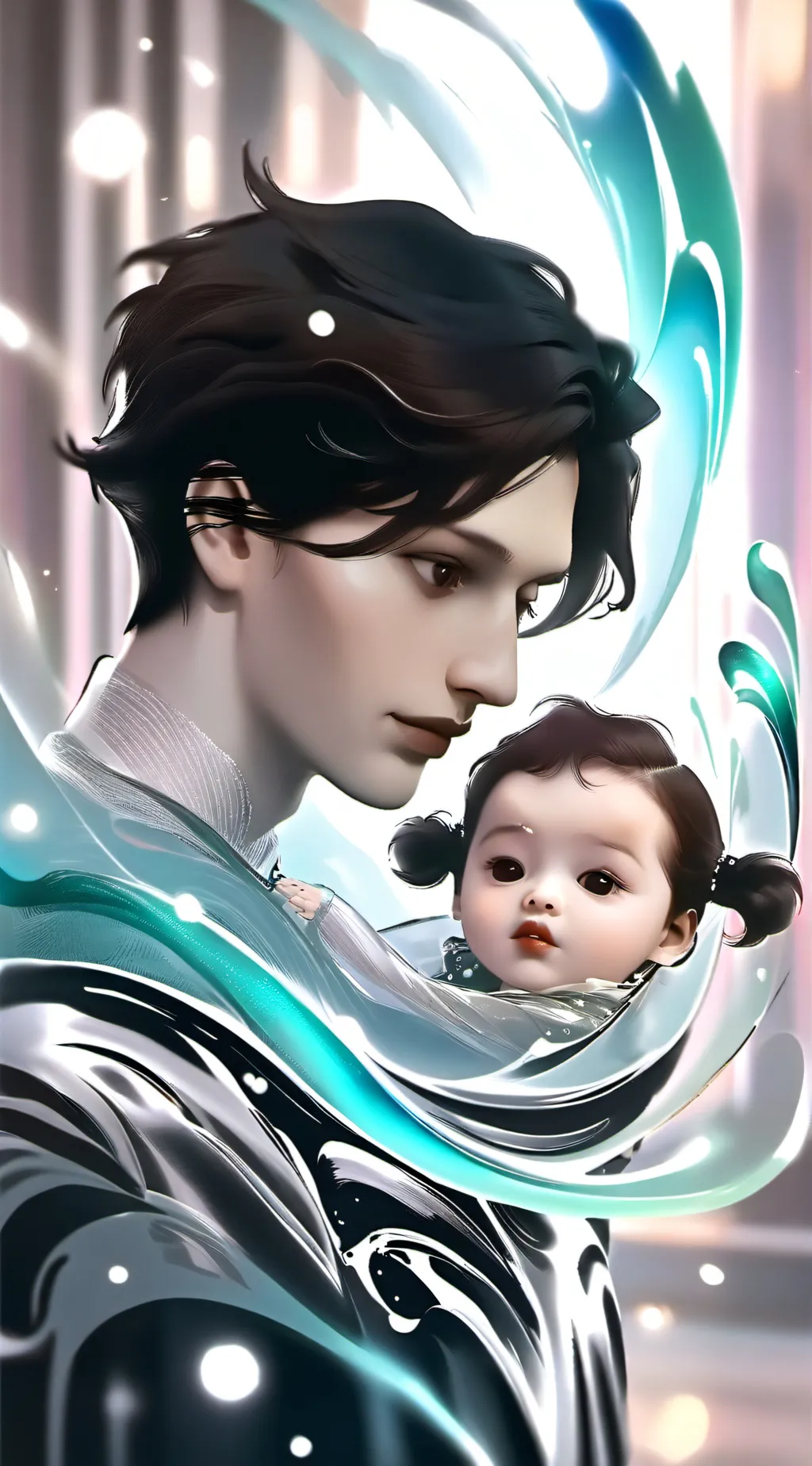 ai character: ella and Bobbie  background