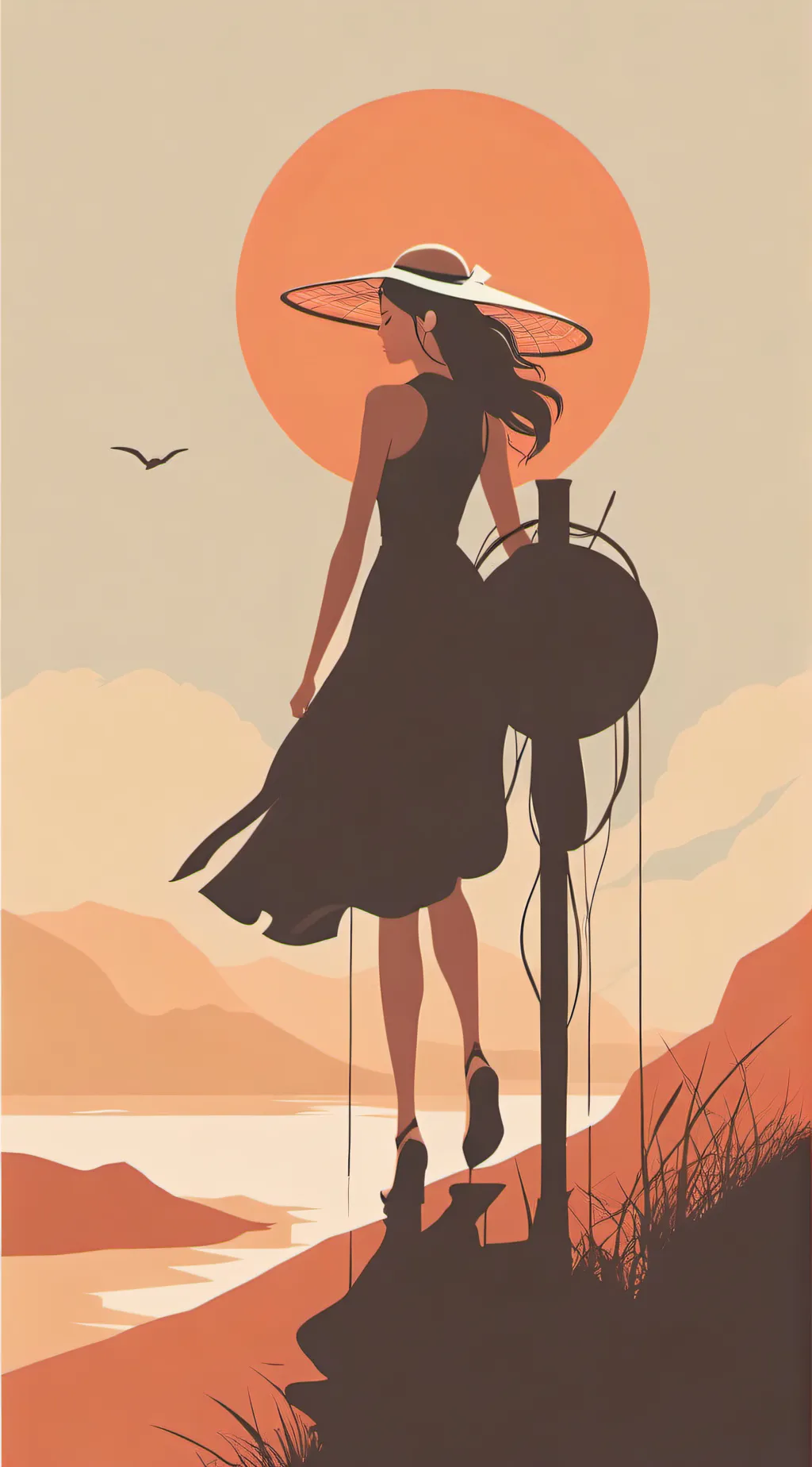 ai character: Sad Story of mine background