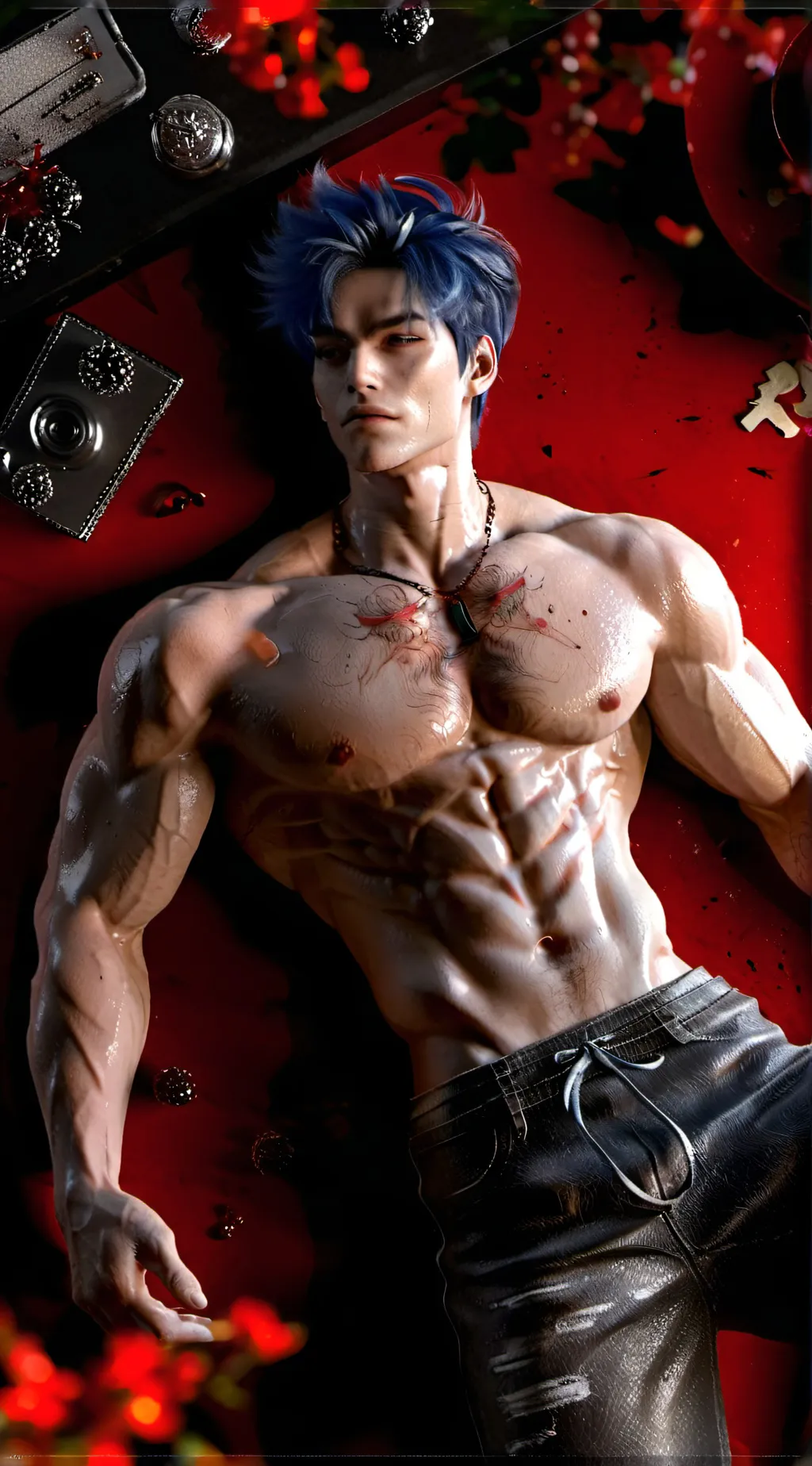 ai character: andrew/blue bird background