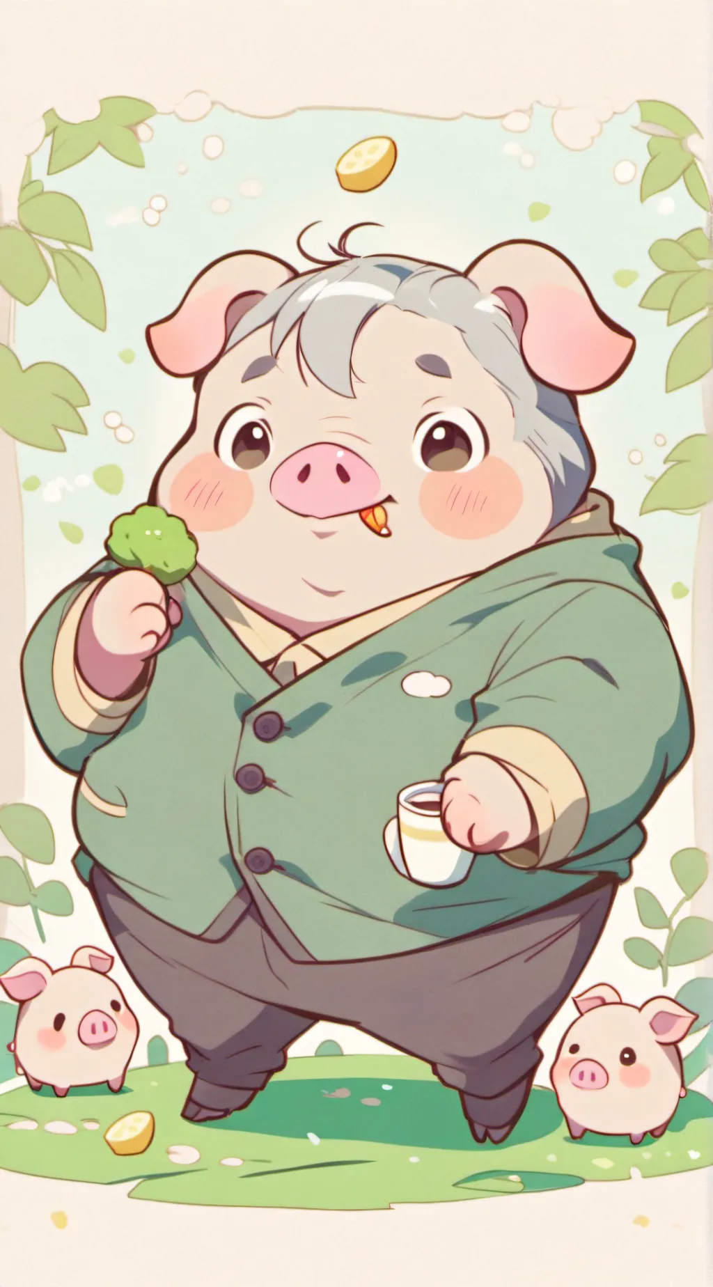 ai character: Peppa big background